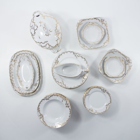 Zestaw talerzy dla 6 osób 18 el. Rococo Anna 7830