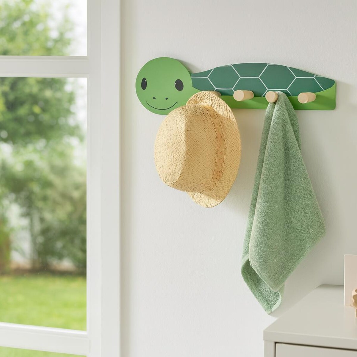 Wieszak do pokoju dziecięcego MINI ZOO, 35,5 x 6,5 x 10 cm