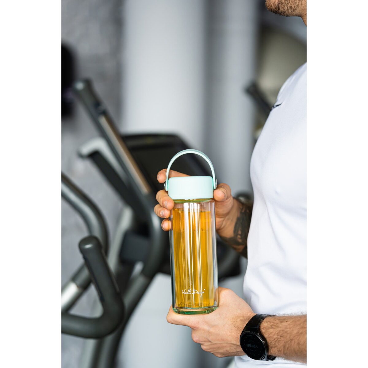 Butelka z podwójną ścianką i zaparzaczem Fuori 350 ml miętowa 30190