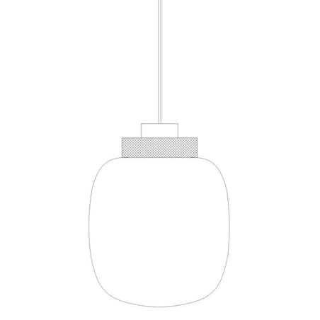 Wisząca lampa Boom 9969P/A Step LED 24W 3000K klosz szklany mosiądz dymiona