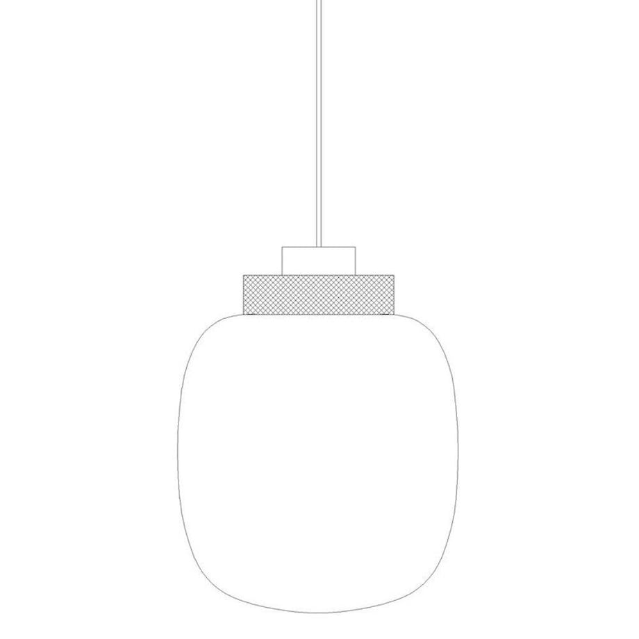 Wisząca lampa Boom 9969P/A Step LED 24W 3000K klosz szklany mosiądz dymiona