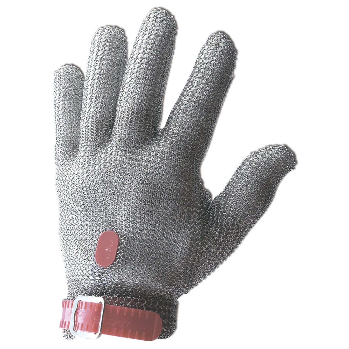 Stalowa rękawica ochronna rozm. 3 - M czerwona - Arcos