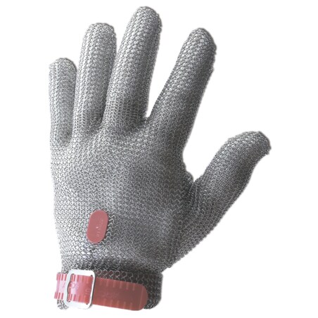 Stalowa rękawica ochronna rozm. 3 - M czerwona - Arcos