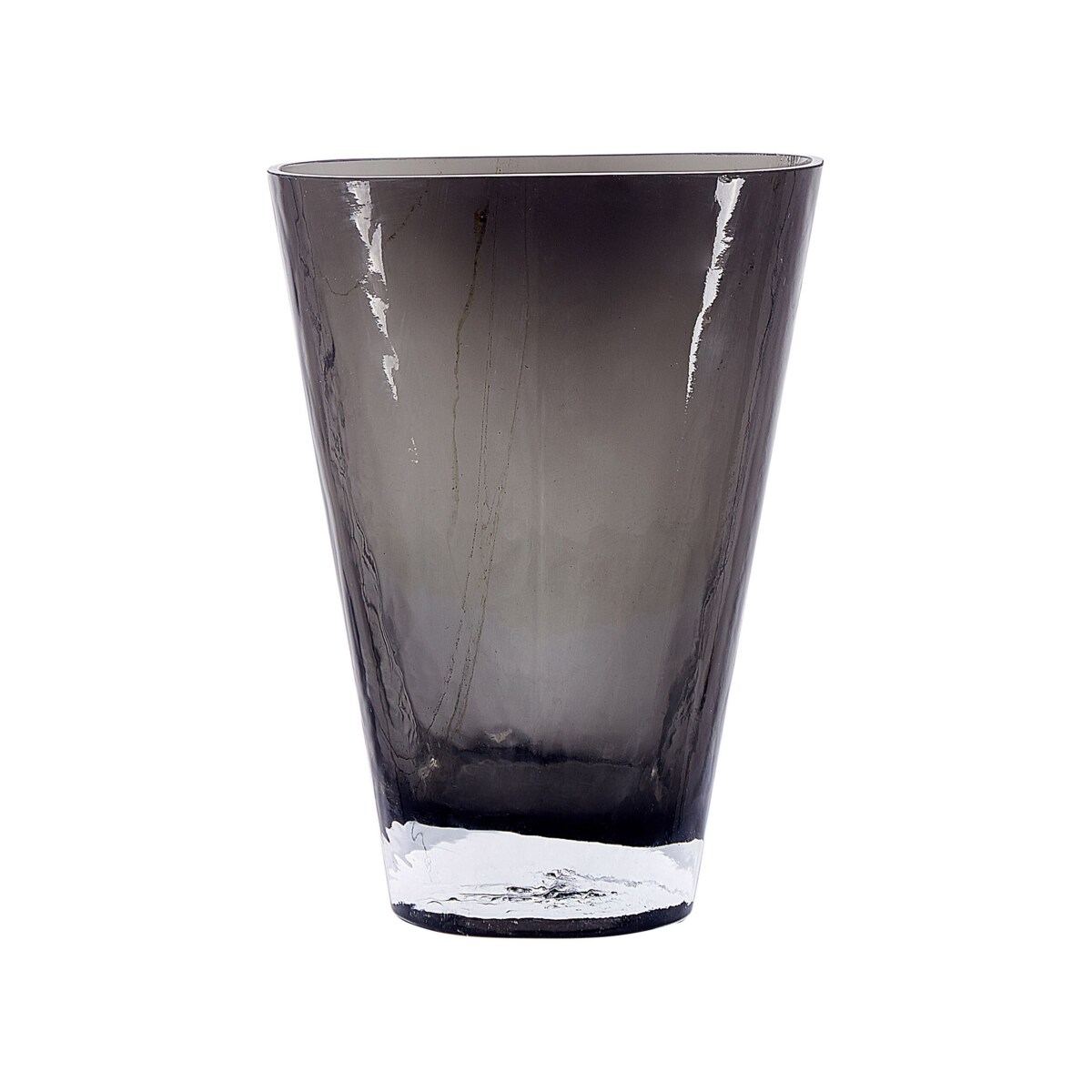 Wazon na kwiaty szklany 20 cm szary MITATA