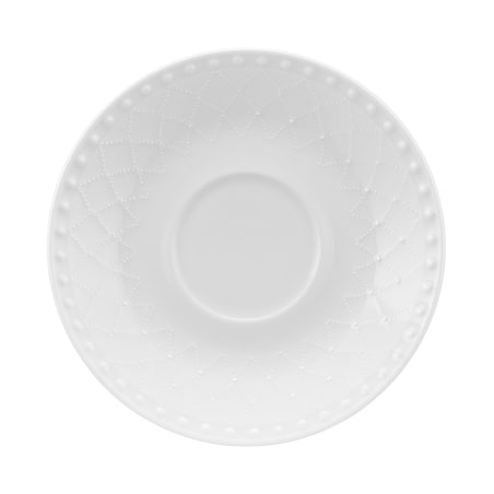 VILLA ITALIA Filiżanka porcelanowa 250 ml ze spodkiem ROMA white
