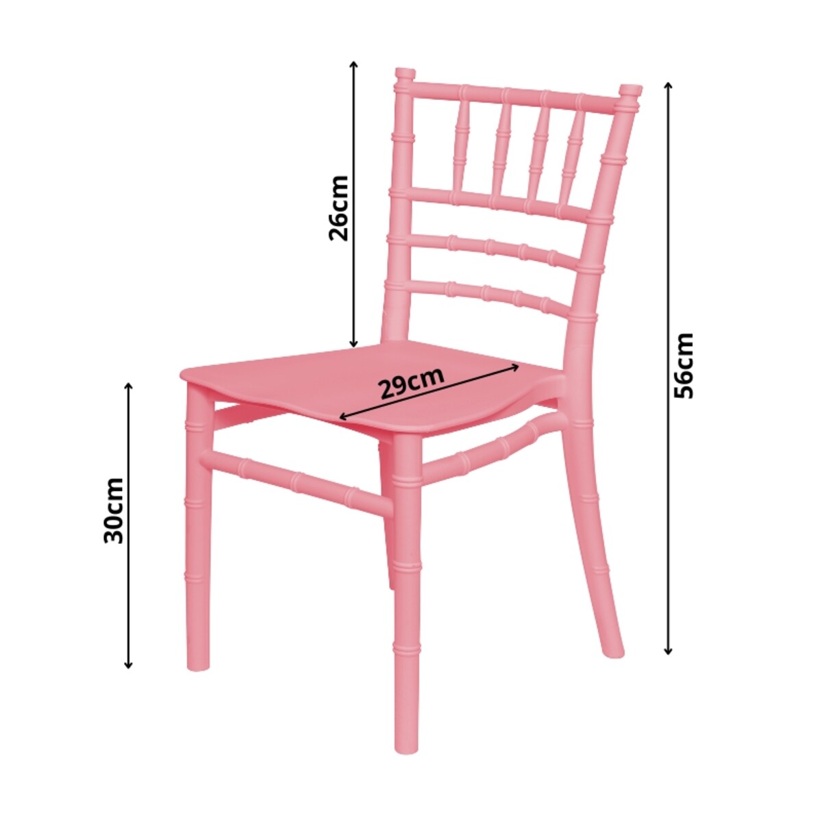 Krzesełko dla dzieci plastikowe z oparciem różowe dziecięce