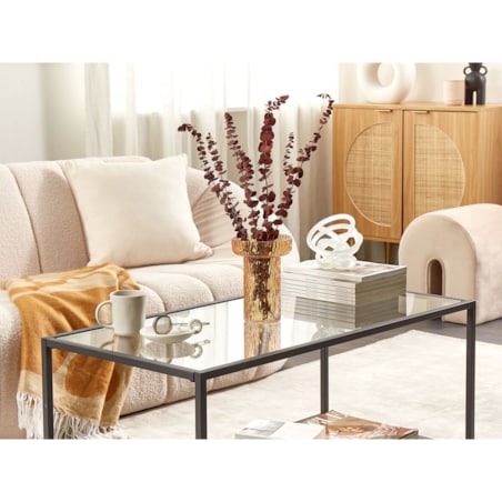 Wazon na kwiaty szklany 20 cm pomarańczowy PLATANIA