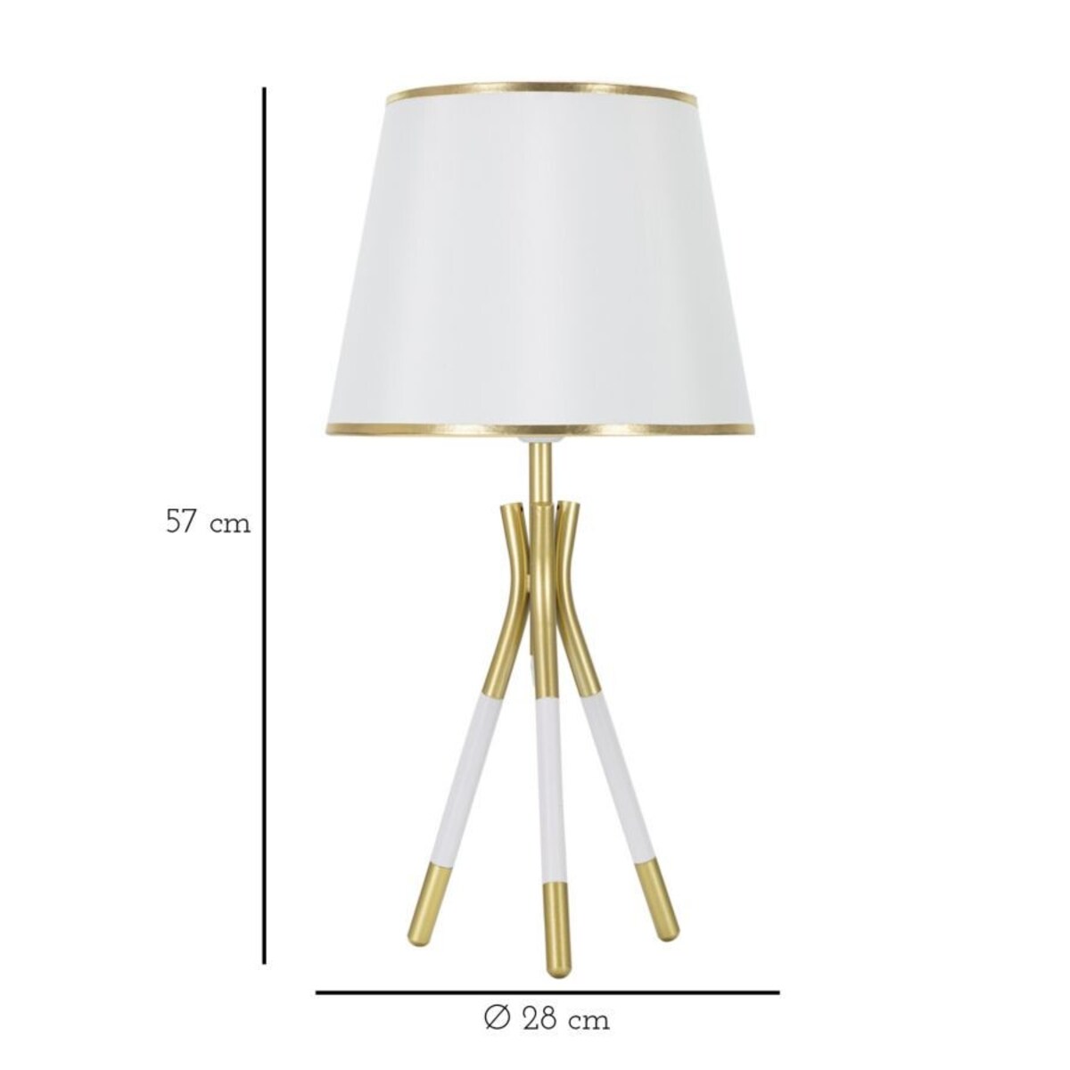 Lampa stołowa na trójnogu 57x28x28 cm STATIV