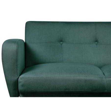 Sofa rozkładana 2-osobowa zielona FLORLI