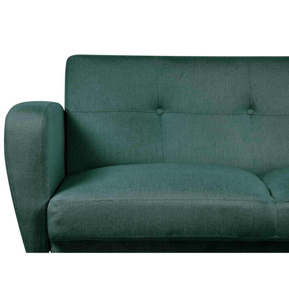 Sofa rozkładana 2-osobowa zielona FLORLI