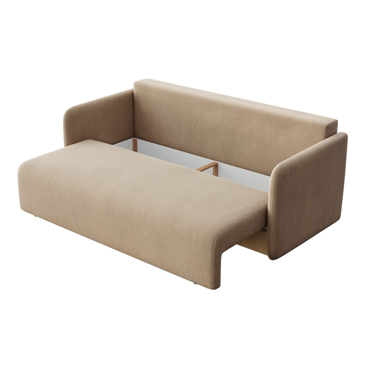 Sofa 3 osobowa Chaum rozkładana camelowa