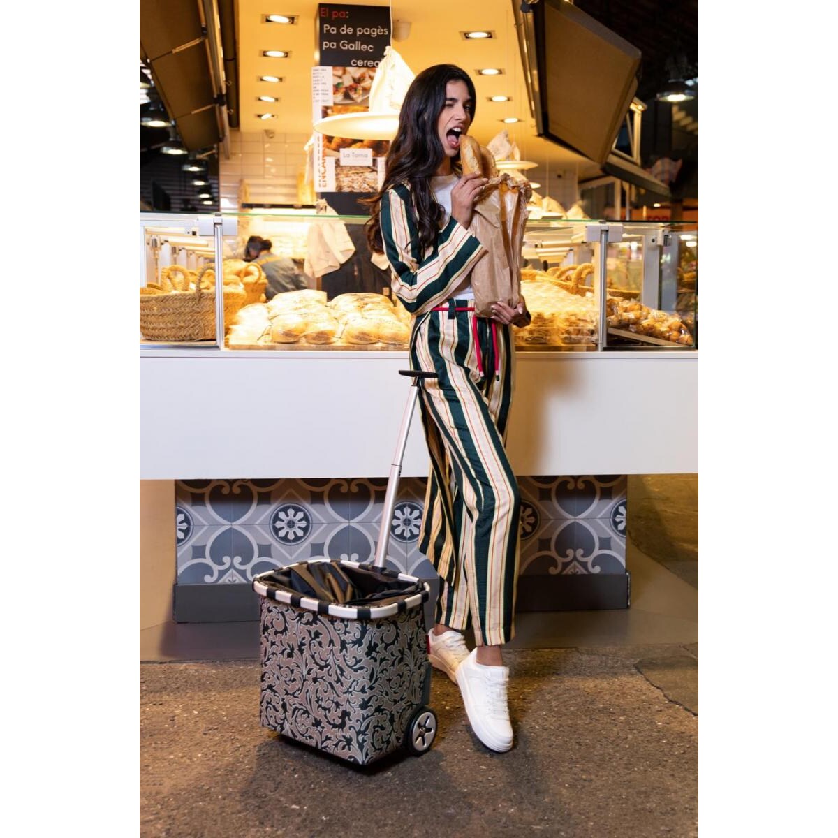 Carrycruiser baroque marble - wózek na zakupy Reisenthel 40 l