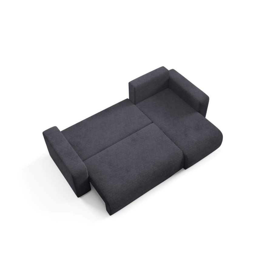 Narożnik EVORA L z pojemnikiem tkanina miękki plusz Kolor: Onega 11