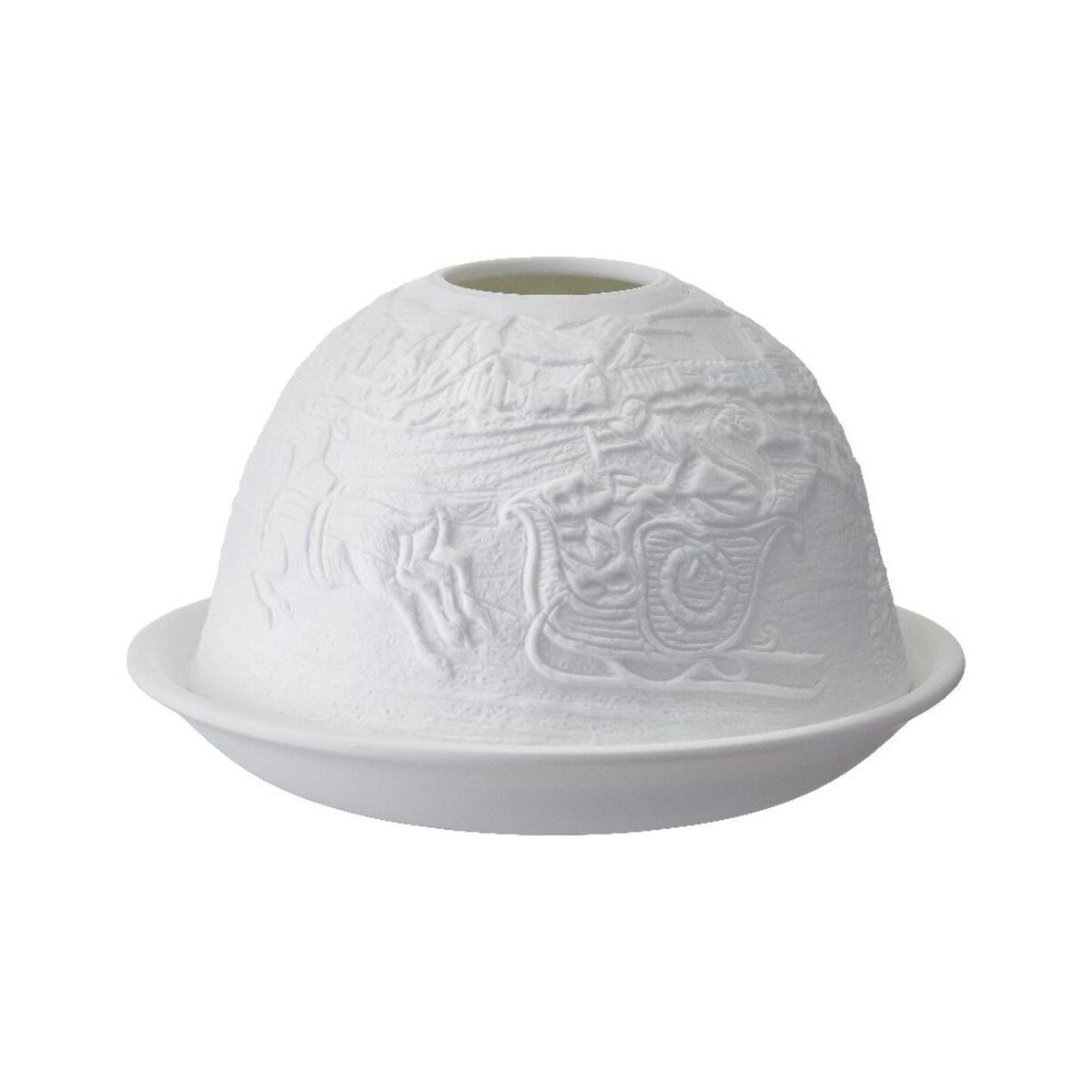 VILLA ITALIA Lampion porcelanowy na tealight z wkładem LED 7,5 cm SANIE