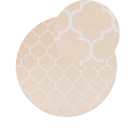 Dywan zewnętrzny MOSORE Beżowy ø 120 cm