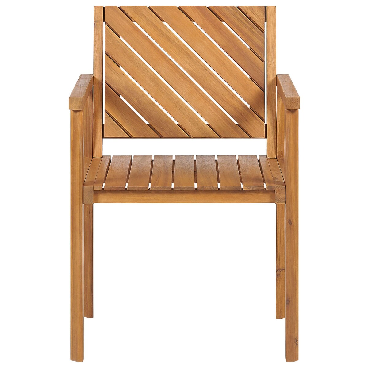 Zestaw 4 krzeseł ogrodowych drewno akacjowe BARATTI