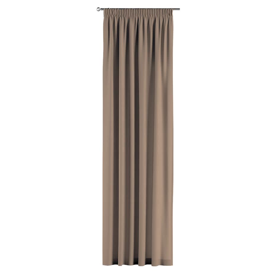 Zasłona na taśmie marszczącej 1 szt. 130x260 mocca