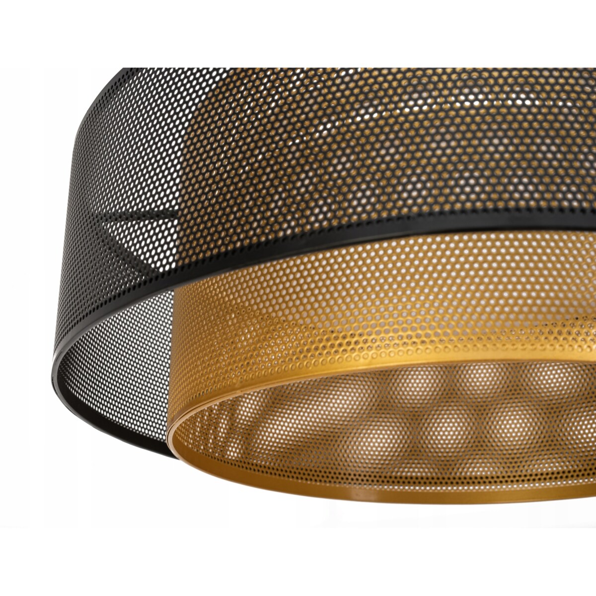 Lampa Wisząca Loft Industrial Złota Metalowa Led