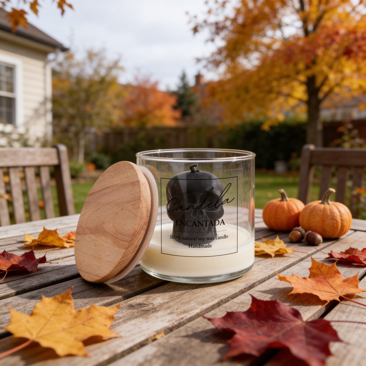 Świeca sojowa ZAPACHOWA świeczka HALLOWEEN jesienna PUMPKIN PIE handmade