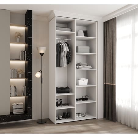 Szafa trzydrzwiowa Como 1 130 gł.50 biały+złoty