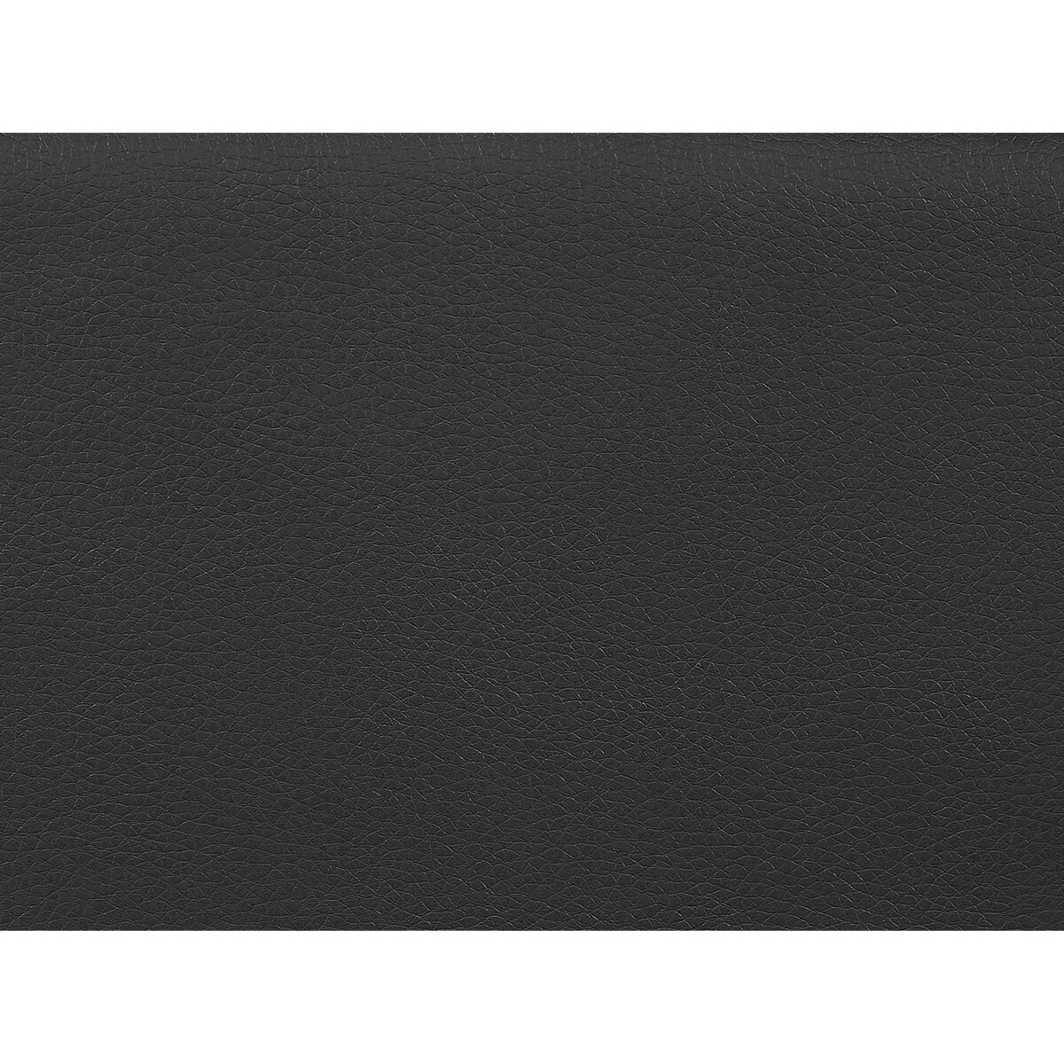 Łóżko kontynentalne ekoskóra 160 x 200 cm czarne PRESIDENT