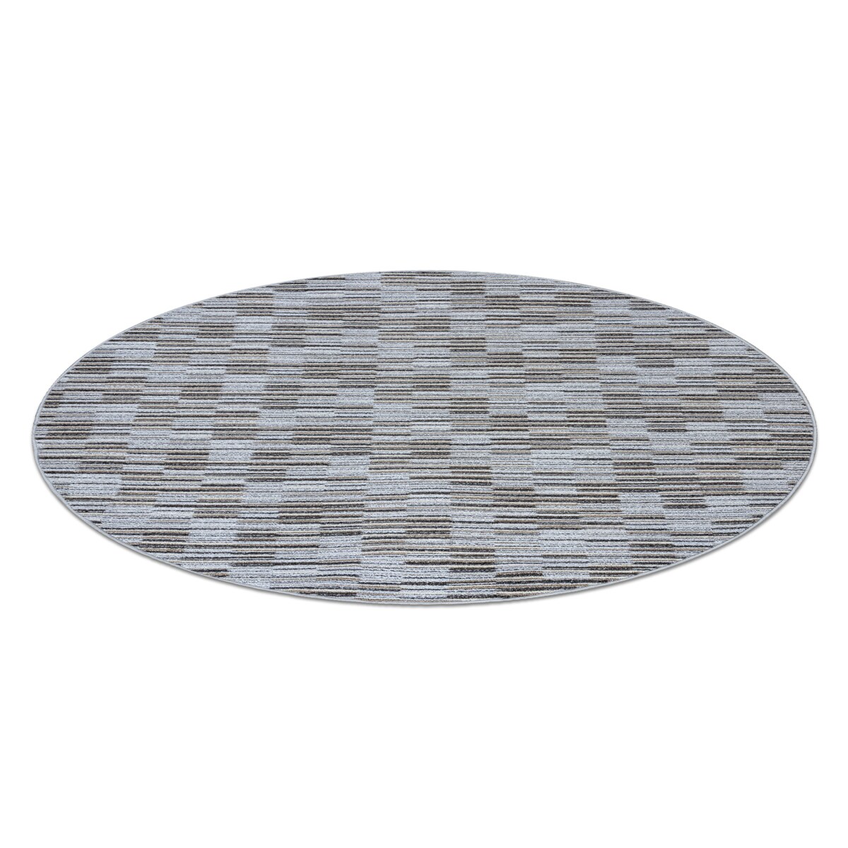 DYWAN koło LIBRA szary 109 PASKI koło 100 cm