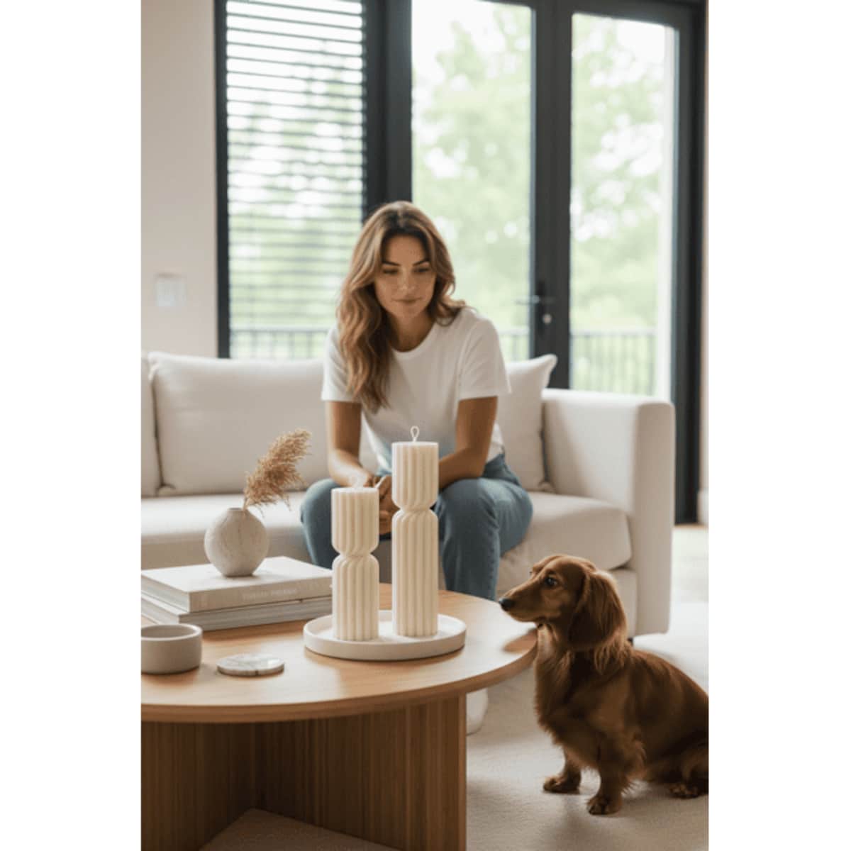 Zestaw świec Candy z wosku sojowego – stylowy komplet dekoracyjny handmade