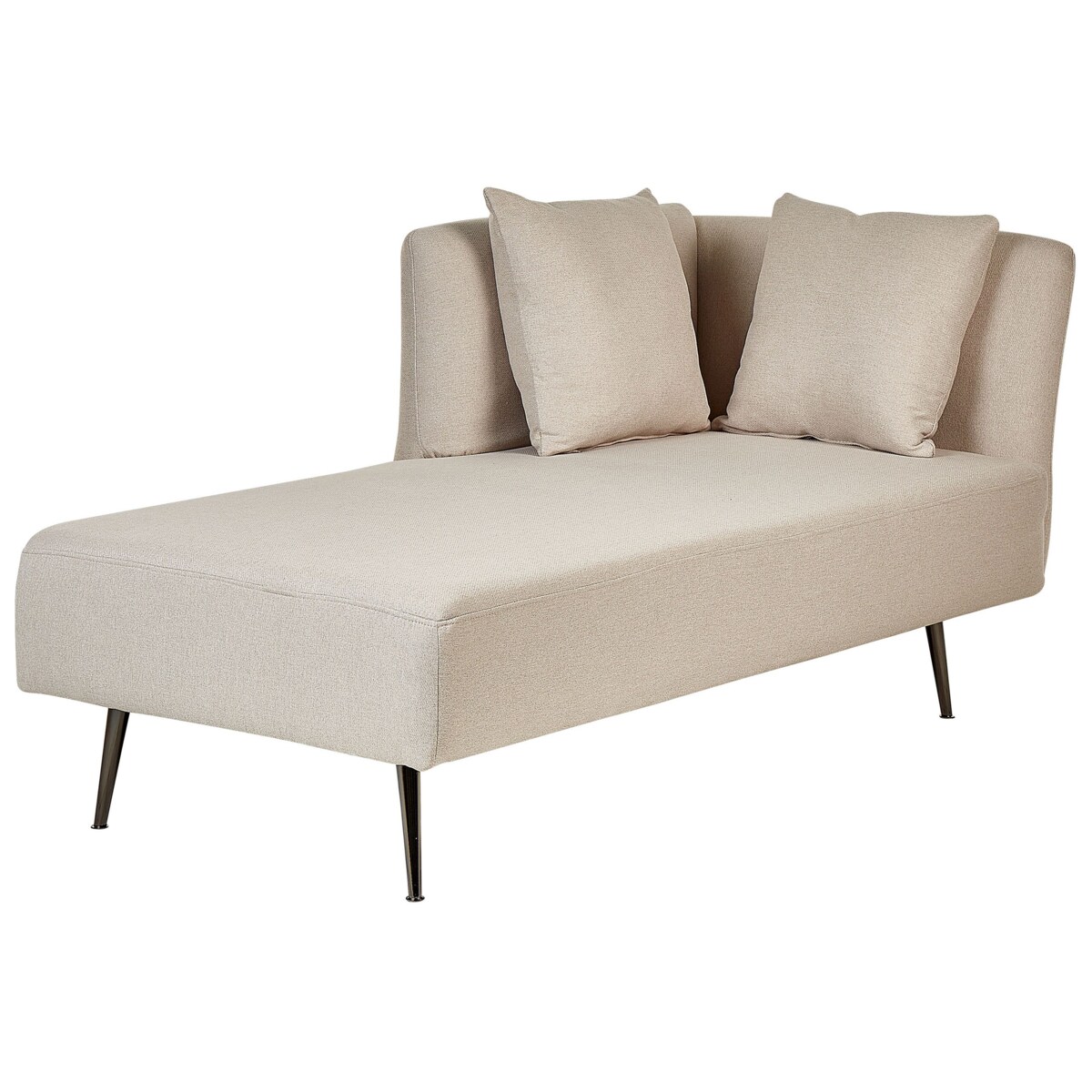 Szezlong prawostronny beżowy RIOM