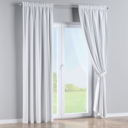 Zasłona na kanale z grzywką 1 szt. 130x245 biały