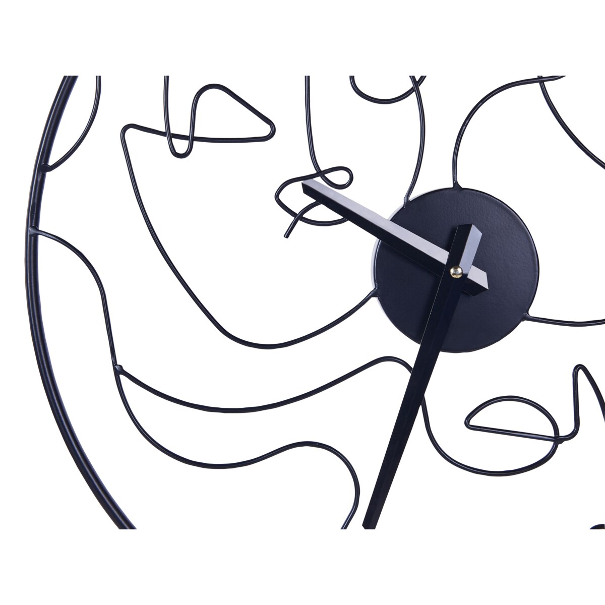 Zegar ścienny ø 50 cm czarny MENTON