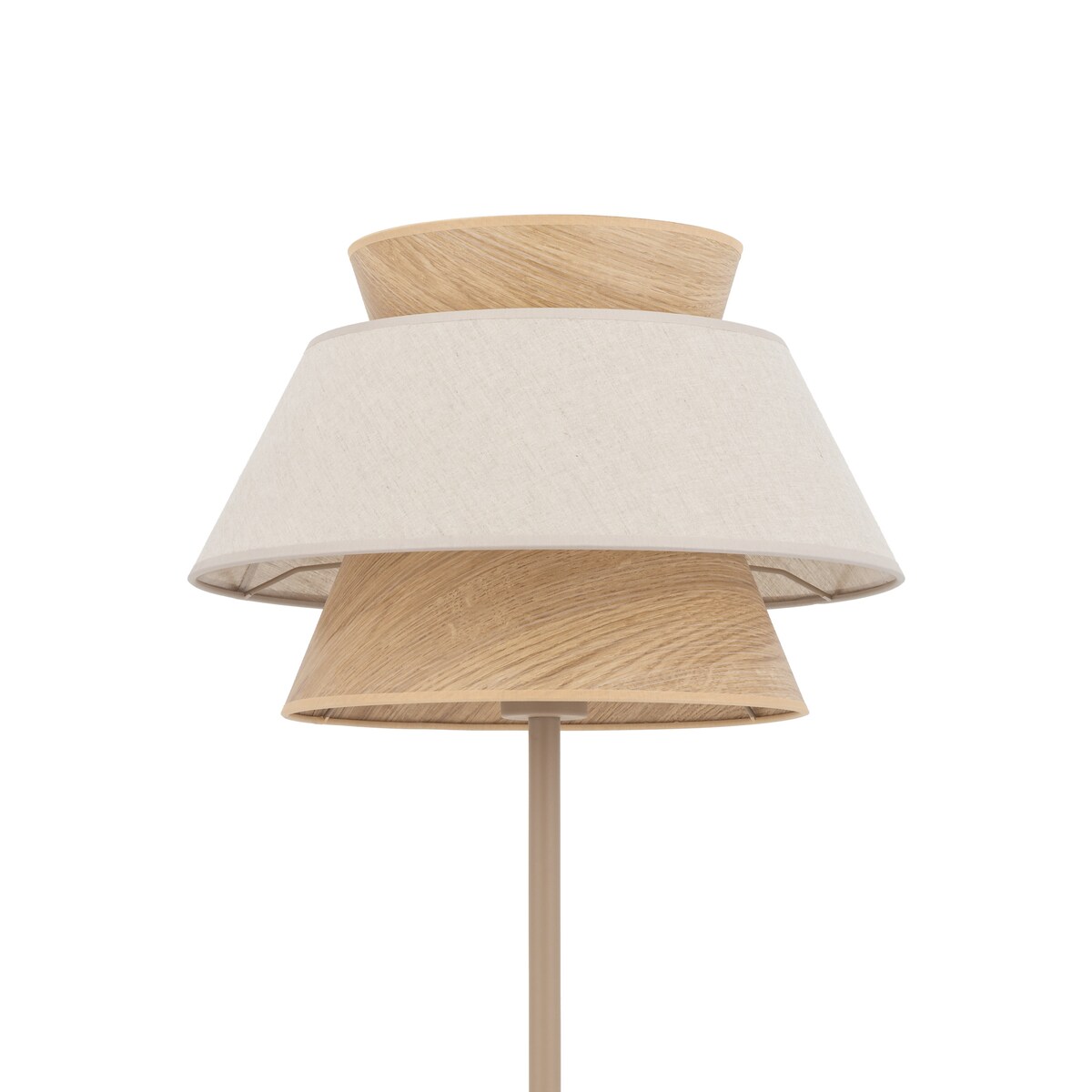 Lampa Stojaca Tk Lighting Kalum Len Fornir 1Xe27 Skandynawski, Boho, Japandi