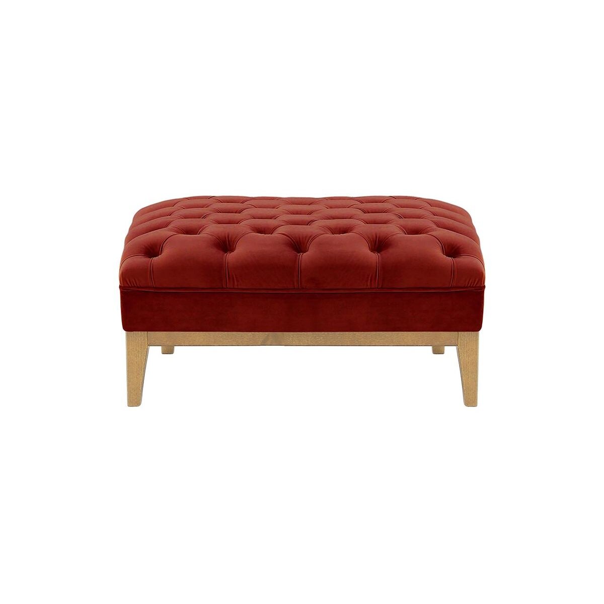 Pufa Chesterfield Modern Wood-Velluto 7