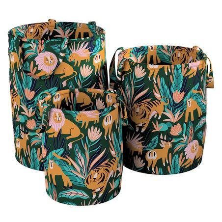 Kosz na zabawki Tobi, zielony, 40x50cm, Magic Collection