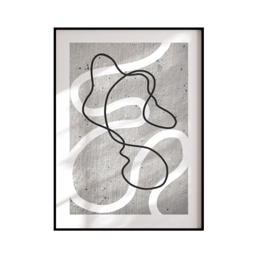 Plakat Gra linii rozmiar 50x70cm w ramie czarnej aluminiowej