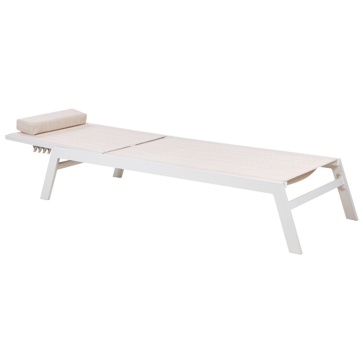 Leżak ogrodowy beżowy CATANIA II