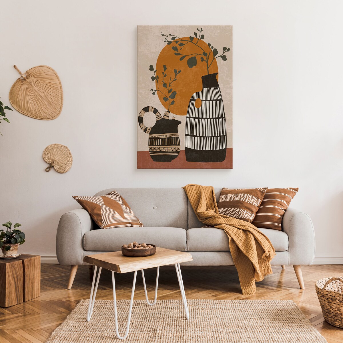 Obraz Japońskie Drzewka w Dzbanach 30x40cm