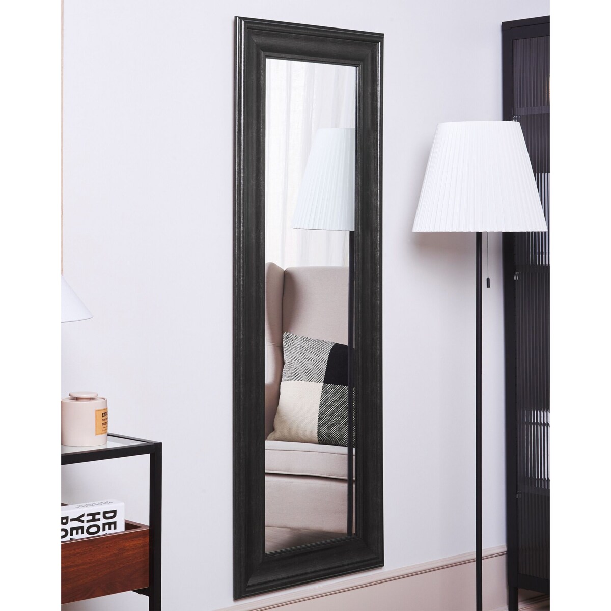 Lustro ścienne 51 x 141 cm czarne LUNEL