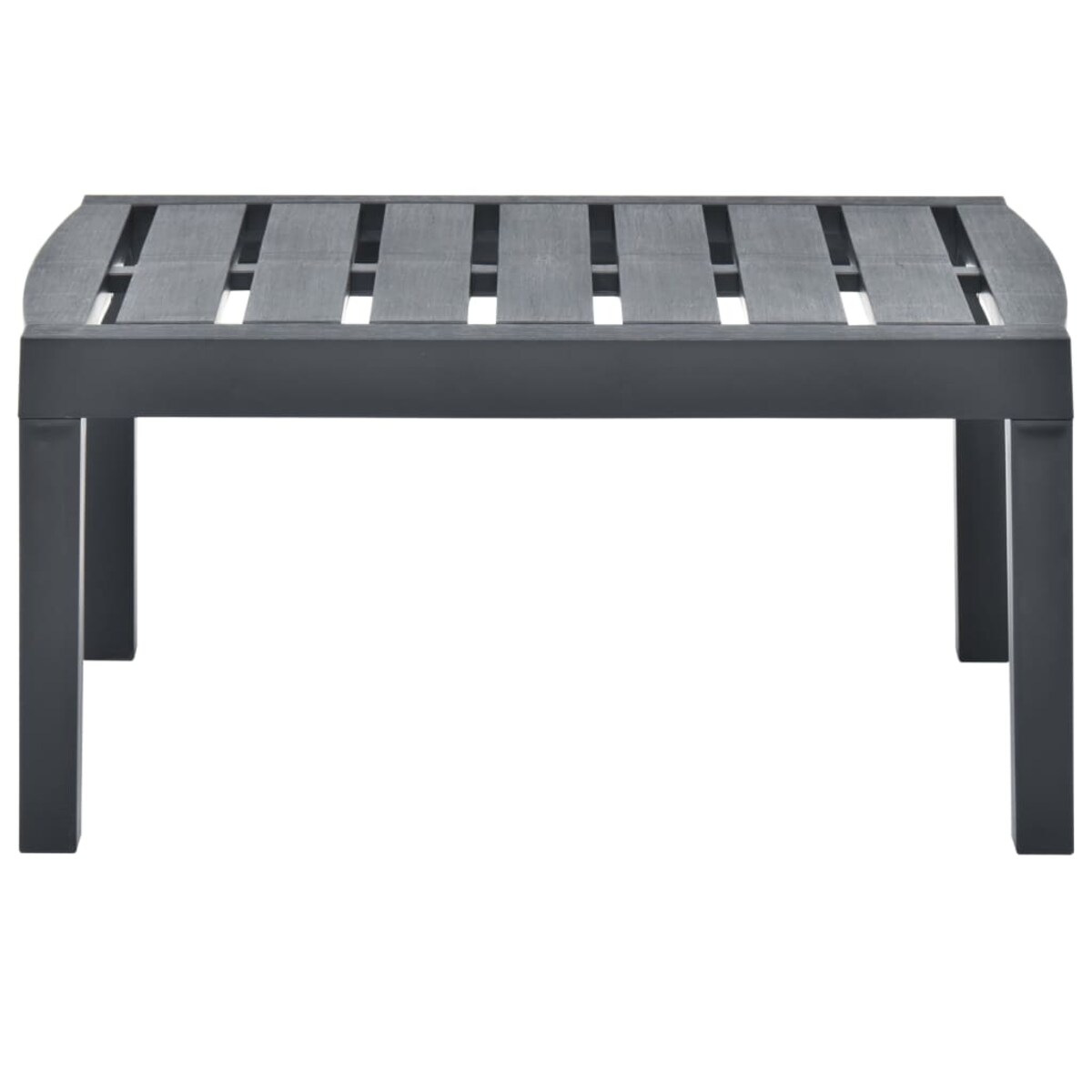 vidaXL Stolik ogrodowy, antracytowy, 78x55x38 cm, plastikowy