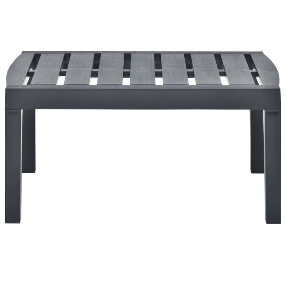 vidaXL Stolik ogrodowy, antracytowy, 78x55x38 cm, plastikowy