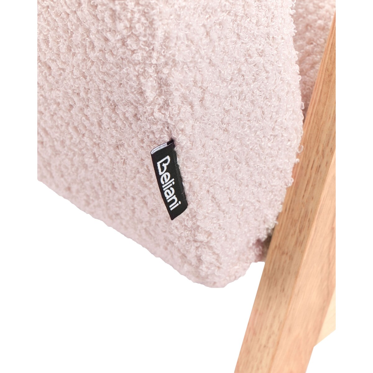 Fotel dziecięcy LINDE Boucle Pastelowy róż