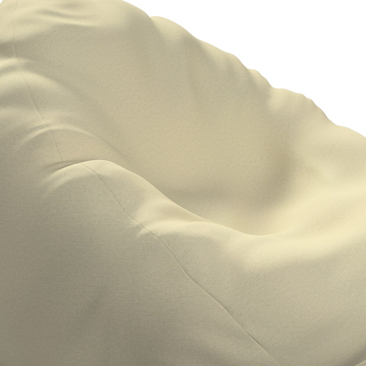 Worek do siedzenia, ecru, Ø50 x 85 cm, Living Velvet