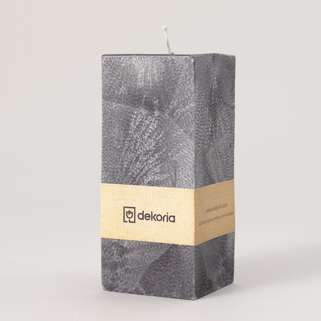 Świeca zapachowa palmowa kostka Black, 7,5x7,5x18 cm