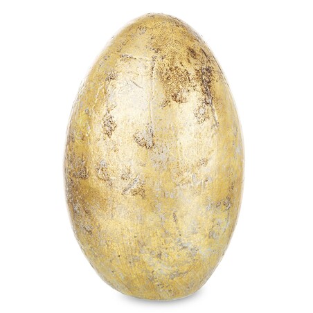 Dekoracja - złote jajko z ceramiki 27,5x17 cm MONNINA