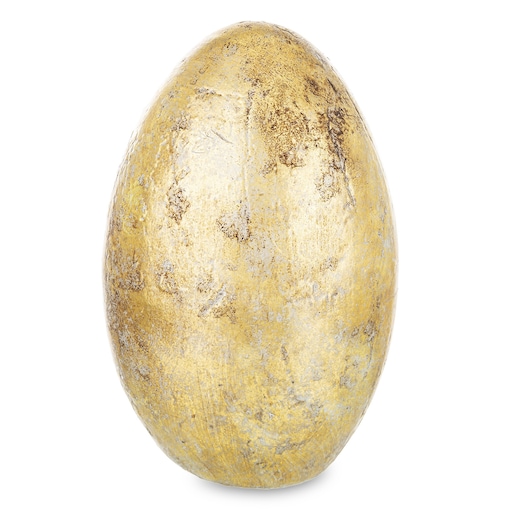 Dekoracja - złote jajko z ceramiki 27,5x17 cm MONNINA