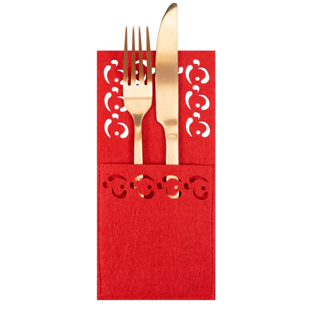 Pokrowiec na sztućce Świateczny 8 szt (KF357R x2)
