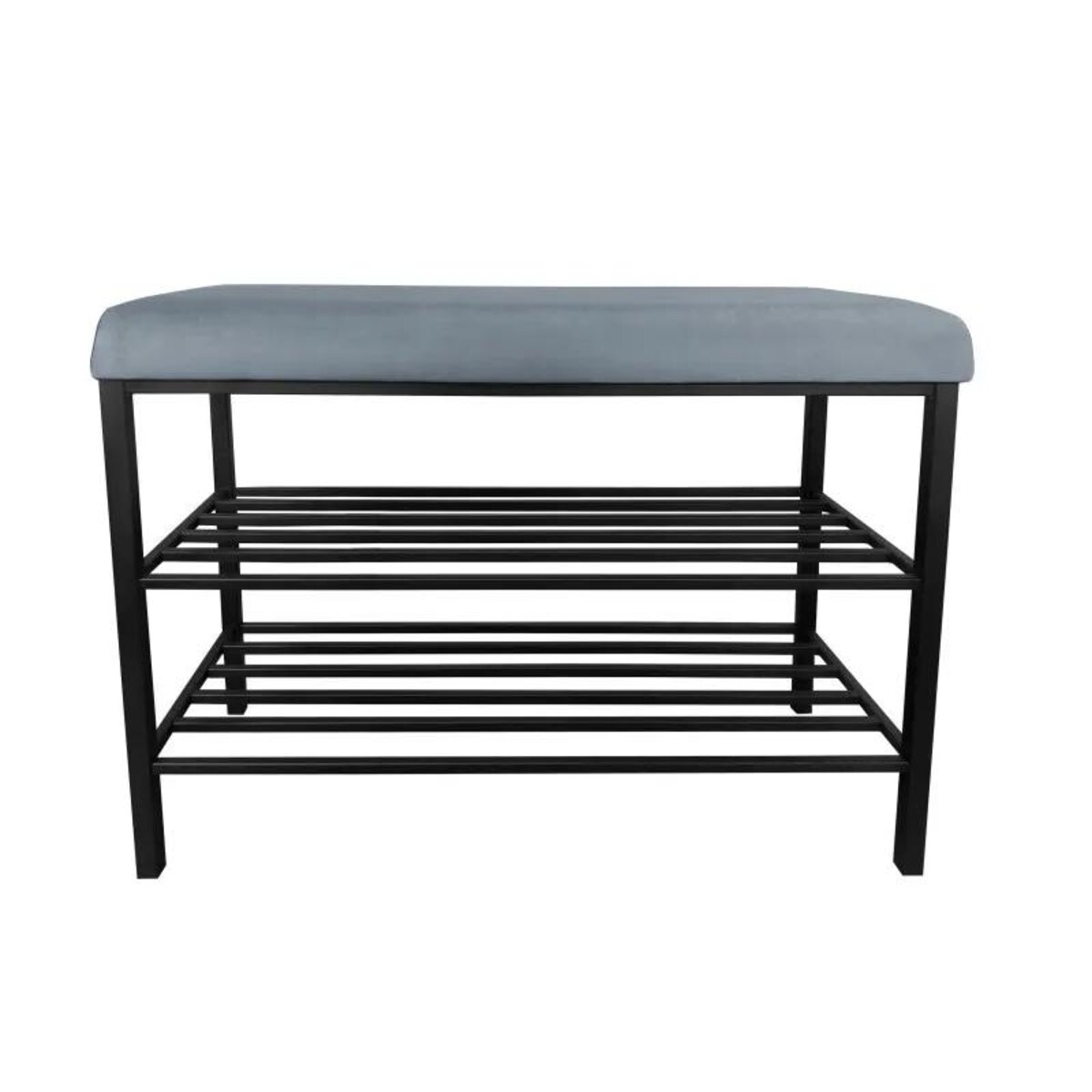 Stojak na buty z siedziskiem GAJA BL06 czarny/szary błękit