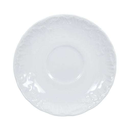 Spodek 15,7 cm Rococo Maria białe 0001