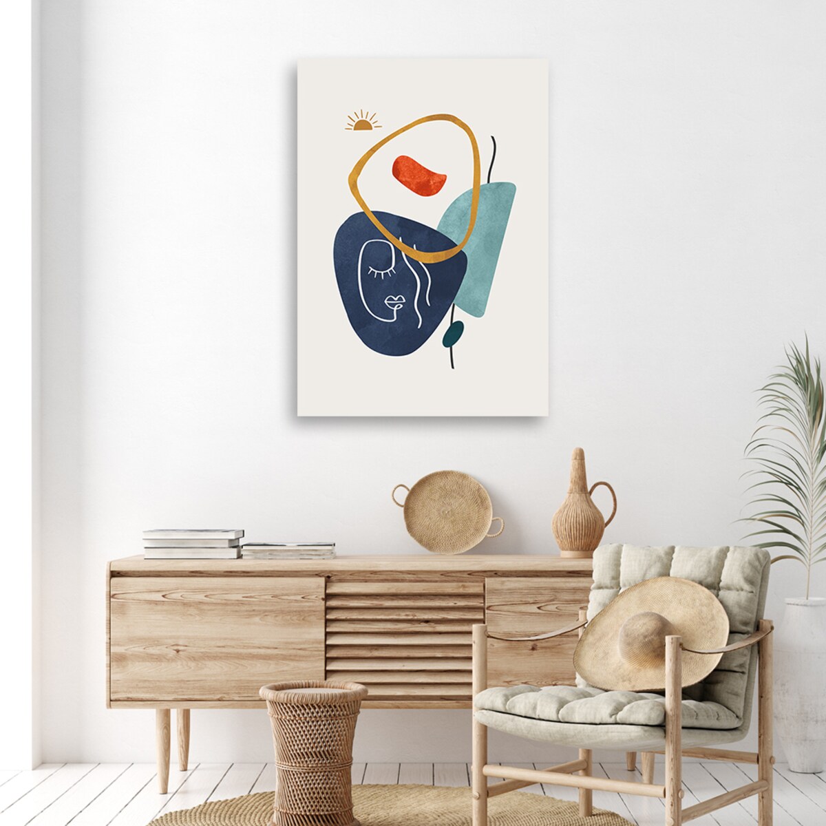 Obraz na płótnie, Symbole i kształty boho