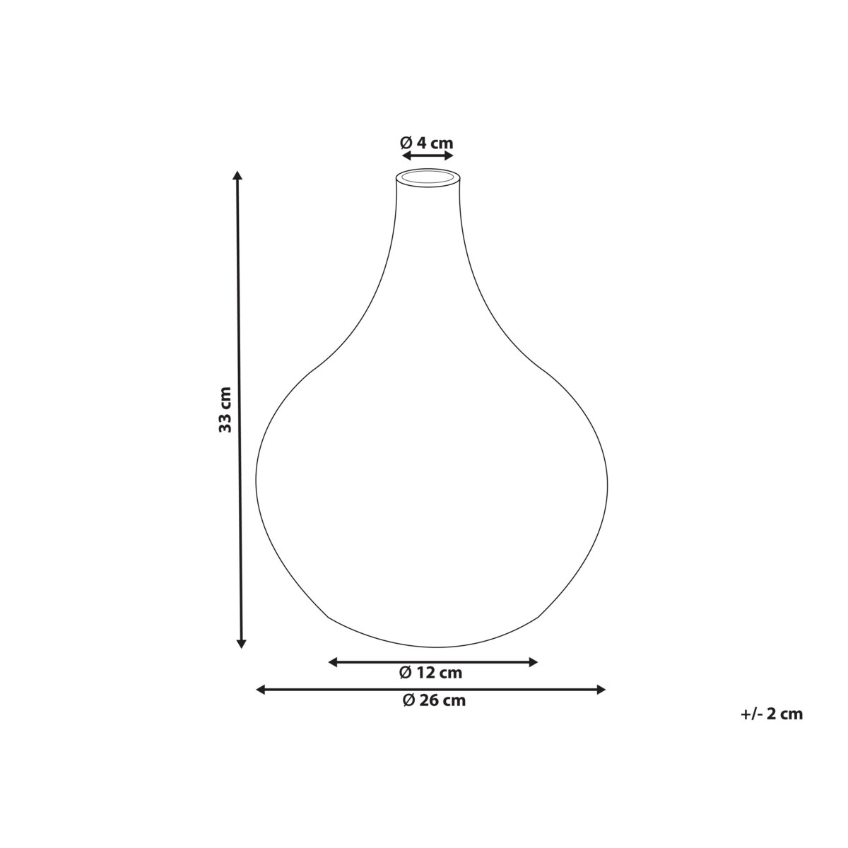 Wazon dekoracyjny z terakoty 33 cm biały SIMPANG