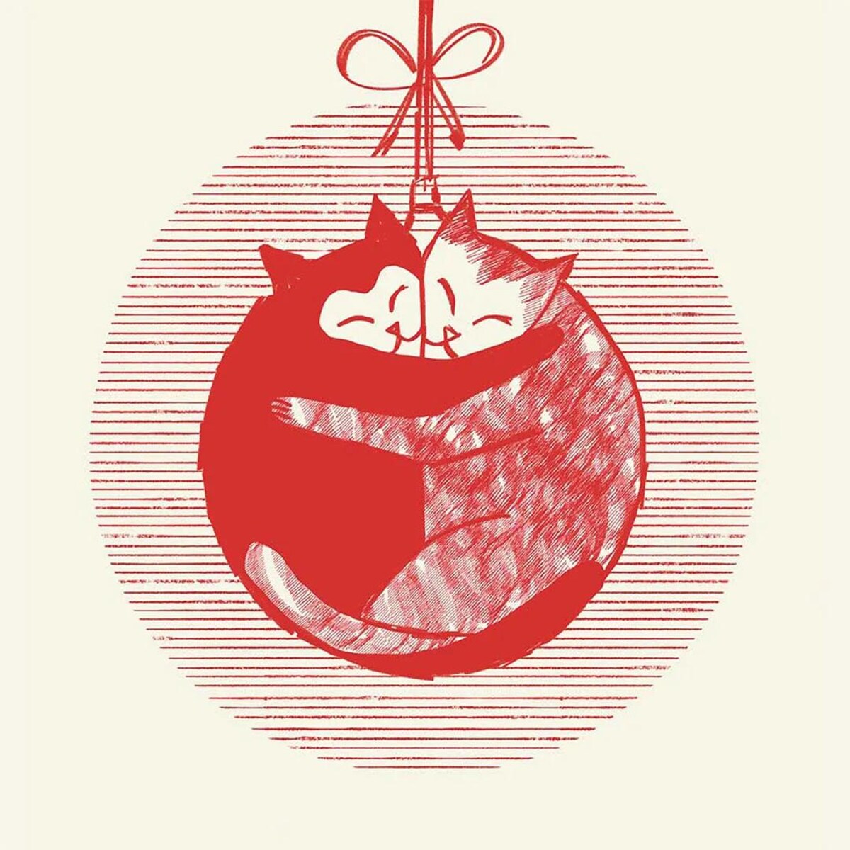 Podkładki świąteczne - merry kittens